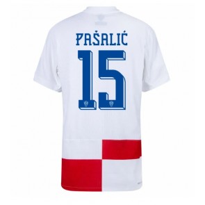 Hrvatska Mario Pasalic #15 Domaci Dres EP 2024 Kratak Rukavima